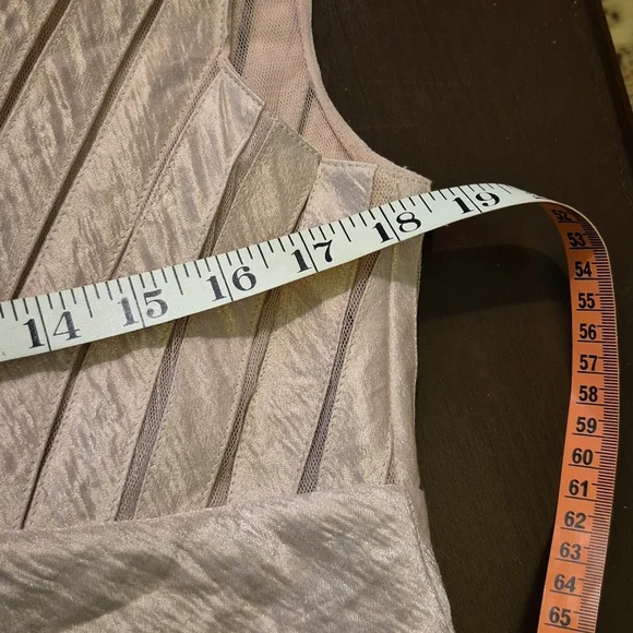 Adrianna Papell Sz 12. Blush Pink With A Shimmer To It.(1659) - Picture 7 of 11